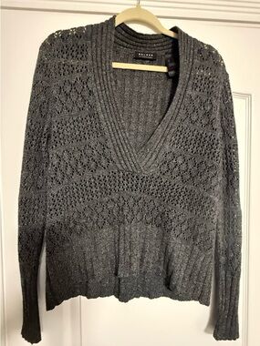 Cozy Dark Gray Ribbed Turtleneck Sweater